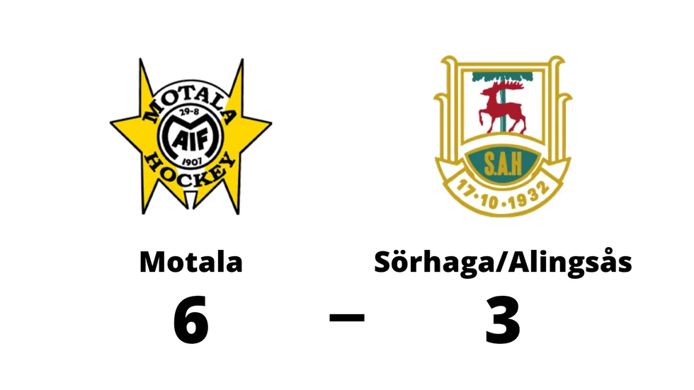 Motala vann mot Sörhaga/Alingsås