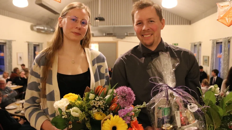 Junia Birgersson och Brent Key tröjmästare 2023.