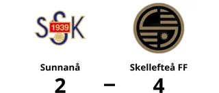 Skellefteå FF tog bortaseger mot Sunnanå