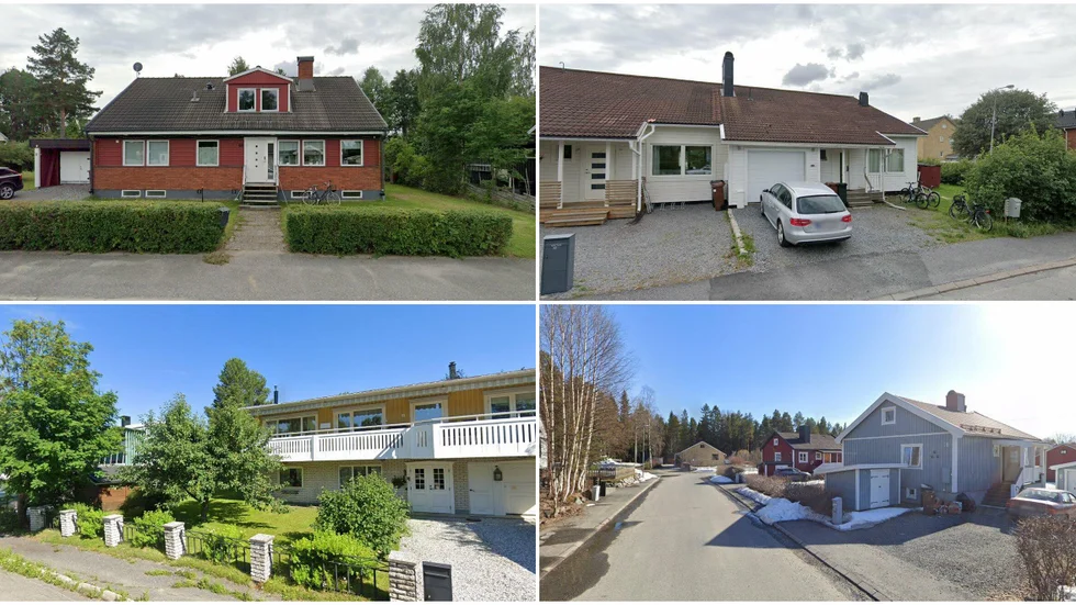 Södergatan 68, Klostergatan 28, Bondegatan 7 och Stengatan 18