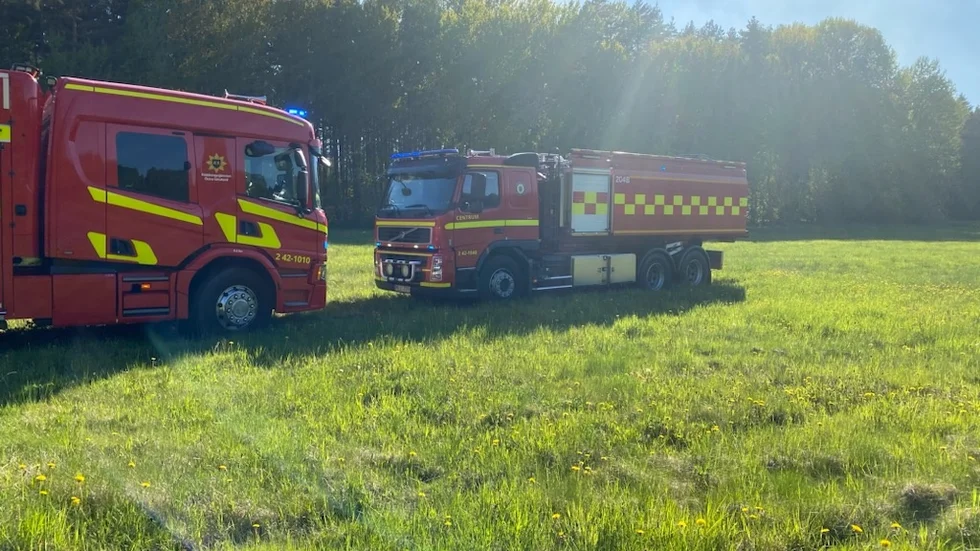 Brand i Vrinneviskogen.
