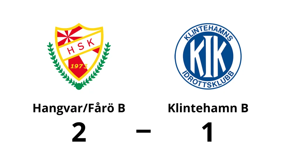 Hangvar SK B/Fårösund B vann mot Klintehamns IK B