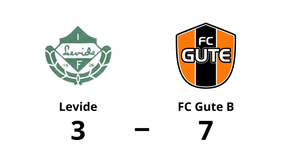 Levide IF förlorade mot FC Gute B