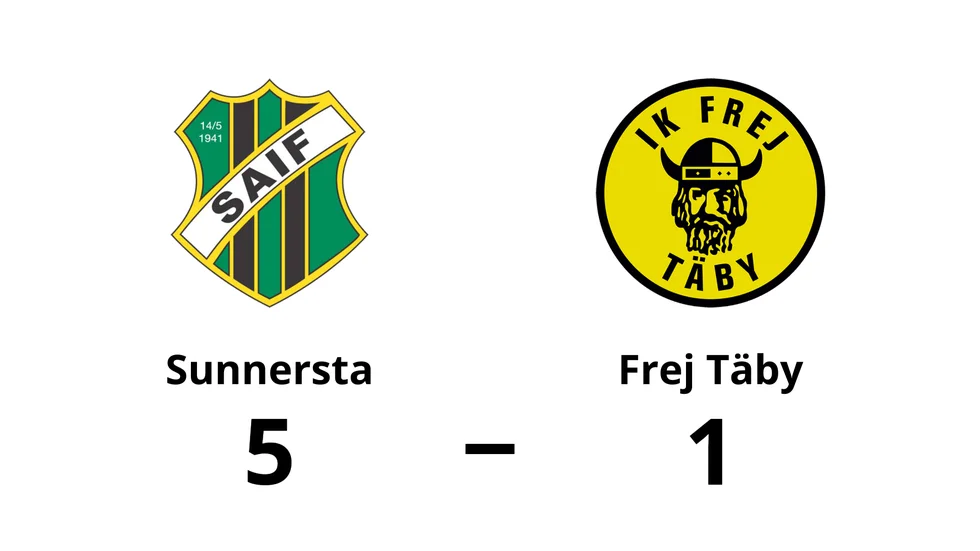 Sunnersta AIF vann mot IK Frej Täby FF