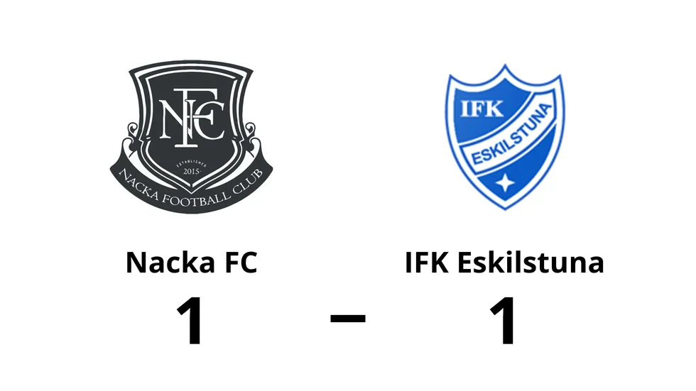 Nacka FC spelade lika mot IFK Eskilstuna