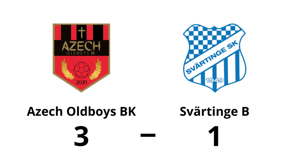 Azech Oldboys BK vann mot Svärtinge SK B