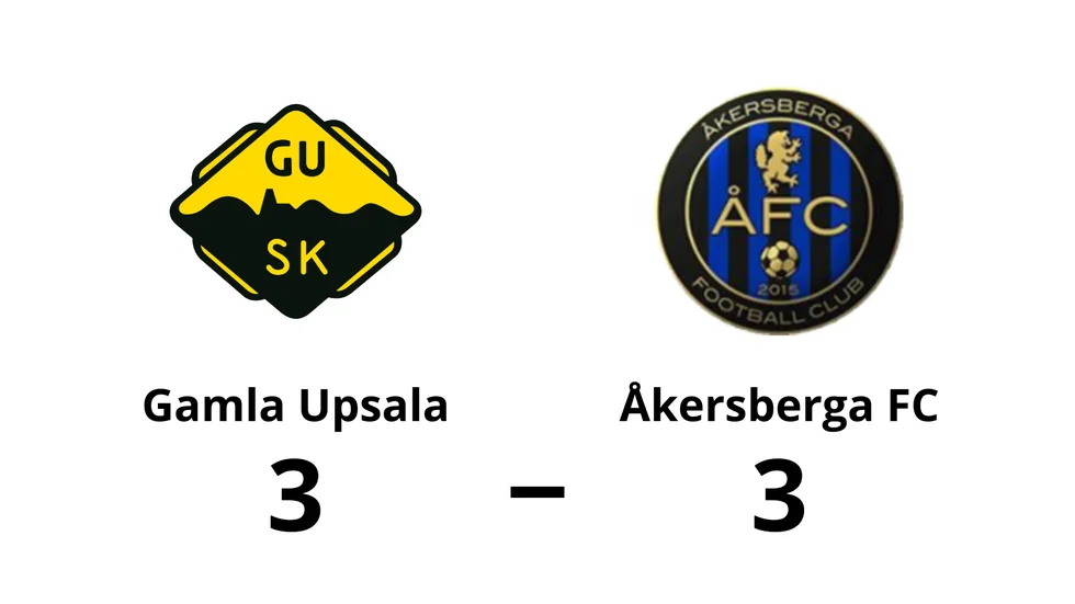 Gamla Upsala SK spelade lika mot Åkersberga FC