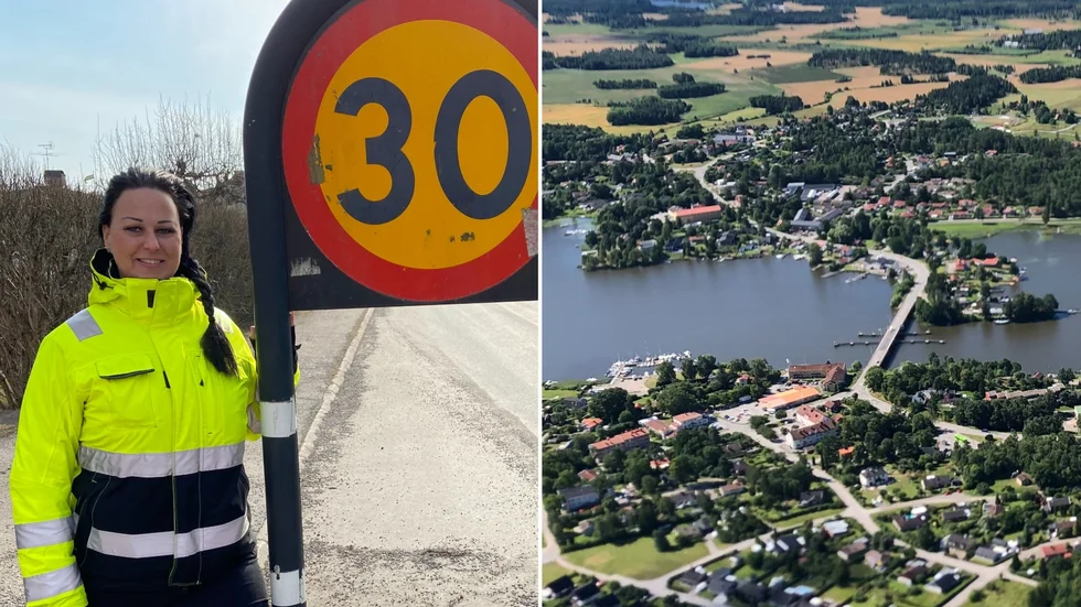 Maria Sigurd, trafikhandläggare på Strängnäs kommun, berättar att visa villagator i Stallarholmen får sänkta hastigheter till hösten.