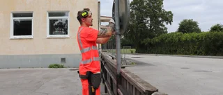 Efter skadegörelsen – klottret på skolan har sanerats