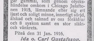 Gustafsson dödsstörtade under byggarbete i Chicago