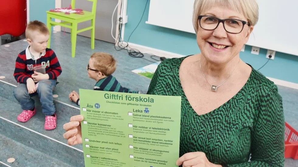 Giftfritt. Sonja Lundmark, chef vid Spira föskola, tycker att kommunens satsning är bra.