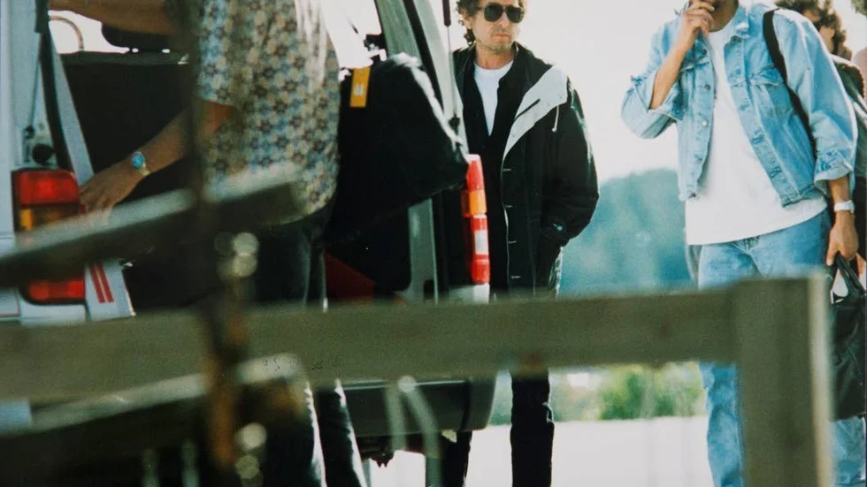 ANKOMSTEN. Bob Dylan anländer till Kallax flygplats. Han gav inga kommentarer eller intervjuer. Kom, sågs och lämnade under några hektiska dygn.