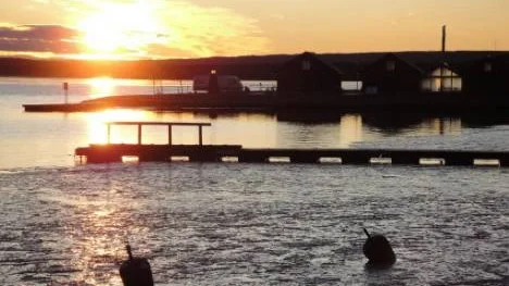 Södra hamn Piteå i Piteå kl 14.11 en novembereftermiddag.