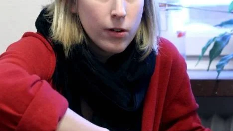 Emma Asplund, spelar åpiano som biinstrument på jazzlinjen. "Inte förrän nu har jag börjat hitta den stil som jag vill fortsätta med", säger hon.