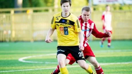 målskyttarna. Notvikens Lasse Johansson och Övertorneås Mikko Barsk fick med sig varsin poäng. Kiruna gick därmed om Notas.Foto: Linn Fantenberg