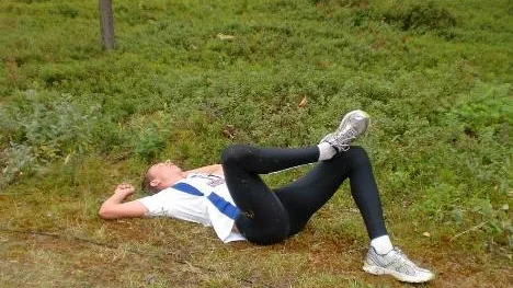 Allra snabbast på den tio kilometer långa Laukerrundan var Oscar Björnfot med sina 38,28.
