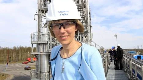 Chemrecs platschef Birgitta Marke ser fram emot att få trycka på startknappen vid månadsskiftet maj/juni. "Vi håller tidsschemat, säger hon".