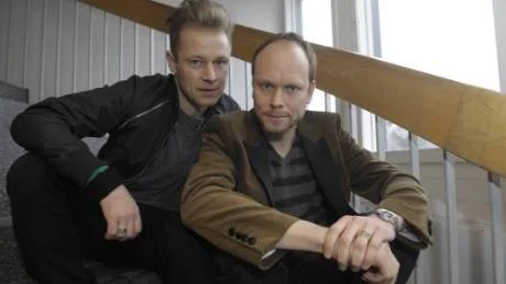 PROFFS. Den nya programledarduon, Per Sinding-Larsen och Kristian Luuk, tycker att de kompletterar varandra.