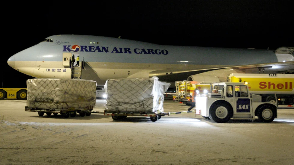 Att Korean Air Cargo skulle flyga till Luleå beslutades så sent som på trettondagsaftonen. Kallax Cargo har bara haft några veckor på sig att ställa i ordning gaten för första flighten.