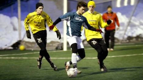 Simon Sundberg, var Älvsbyns bäste spelare mot Gällivare/Malmberget. Han var också nära att kvittera i slutminuterna. (Arkivbild)