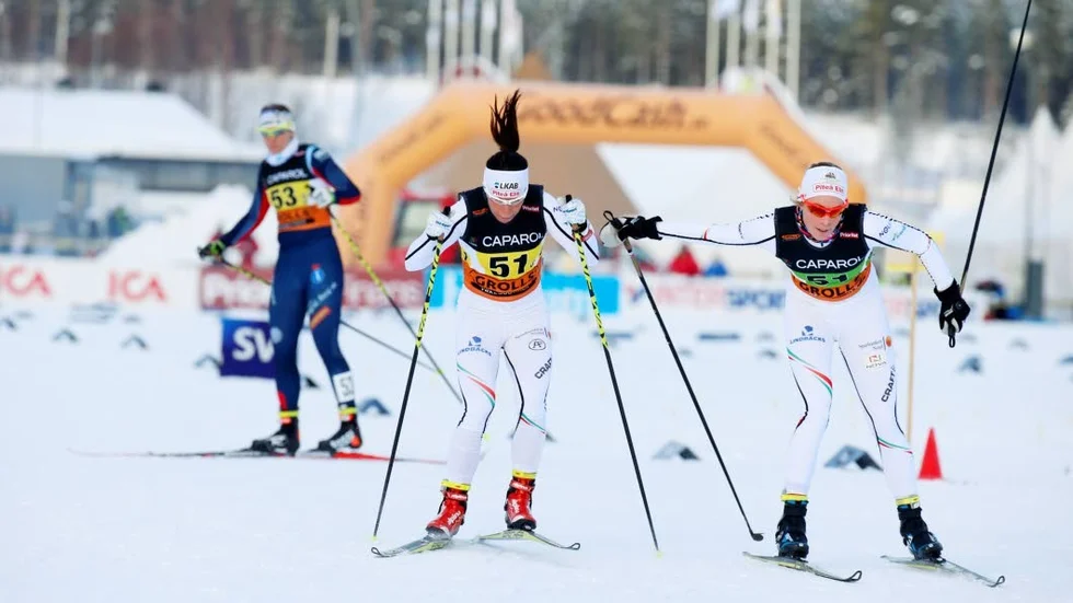 Jennie Öberg svarade för en urstark andrasträcka och gav Charlotte Kalla en behaglig avslutningssträcka.