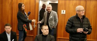 Överraskade Löfven på toaletten