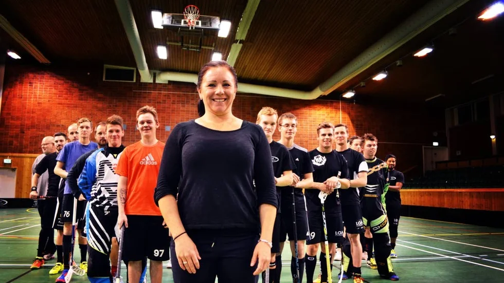 Tränaren. Ida Nyman, 32, leder Gammelgårdens herrlag i innebandy.