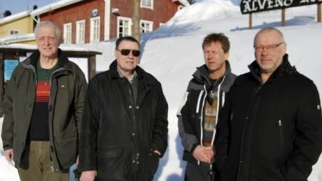 SKIDALLIANSEN. Anders Öqvist (till vänster), Niemisels AIK, Inge Andersson, Gunnarsbyns SK, Torbjörn Forsberg, Råneå SK, och Wigerd Engström, Råneå SK, står bakom den nybildade Råneälvdalens skidallians, som kör igång ett nytt skidlopp 1 april.