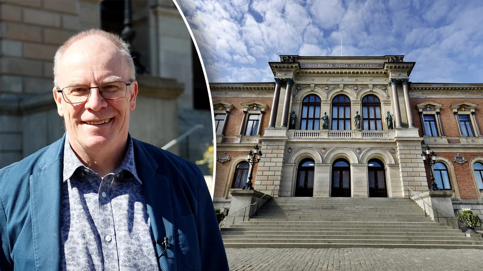 Anders Hagfeldt är rektor för Uppsala universitet. Bilden är ett montage.