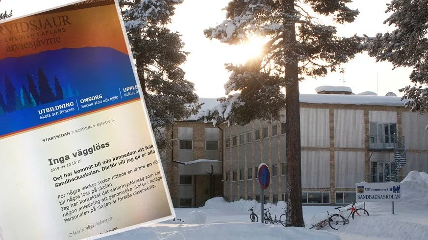 Sandbackaskolans rektor vill stävja ryktena att det finns vägglöss på skolan. "En död lus har hittats", skriver han på kommunens hemsida. (Arkivbild)