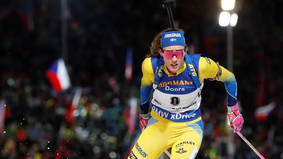 Hanna Öberg hade en tyngre dag än vanligt i torsdagens världscup.