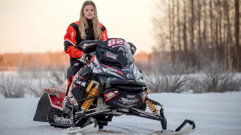VANN . Fanny Wikström vann en deltävling i SM i skotercross..