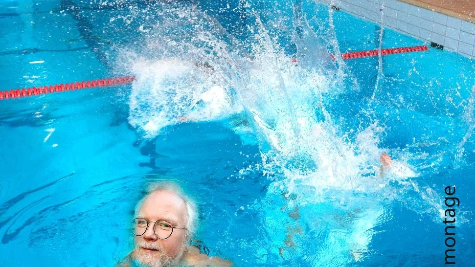 Om Bengt Cete ställde upp i en olympiad så valde han kanske en simgren? På dagens insändarsida för Cete hur som helst fram förslag för kommande olympiader.
 Fotomontage av Janne Forsby