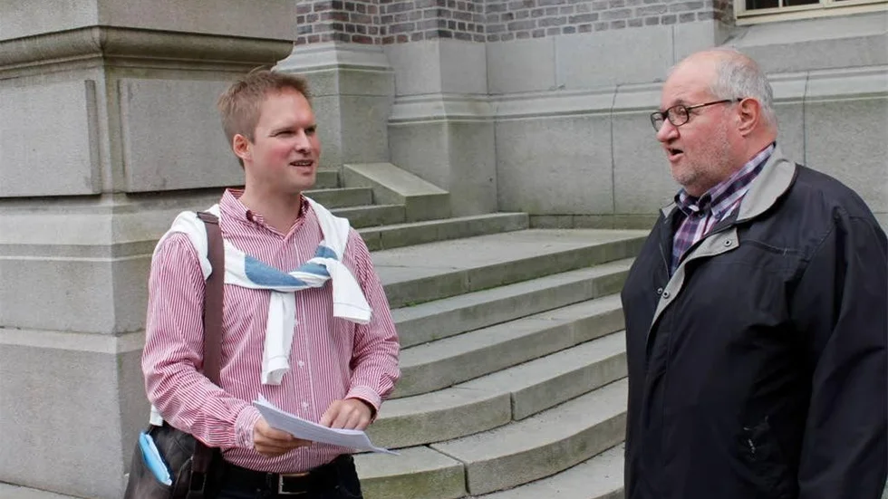 Robert Tenselius (M) och Mårten Arnberg (S) utgör Byggakuten, ett projekt för snabbare bostadsbyggen i Norrköping.