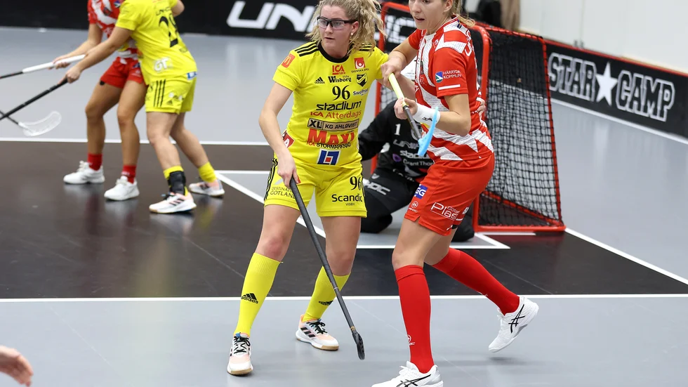 Chiara Gredig gör sitt för att hålla rent framför Endres mål, här mot Pixbo.