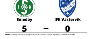 IFK Västervik föll på bortaplan mot Smedby