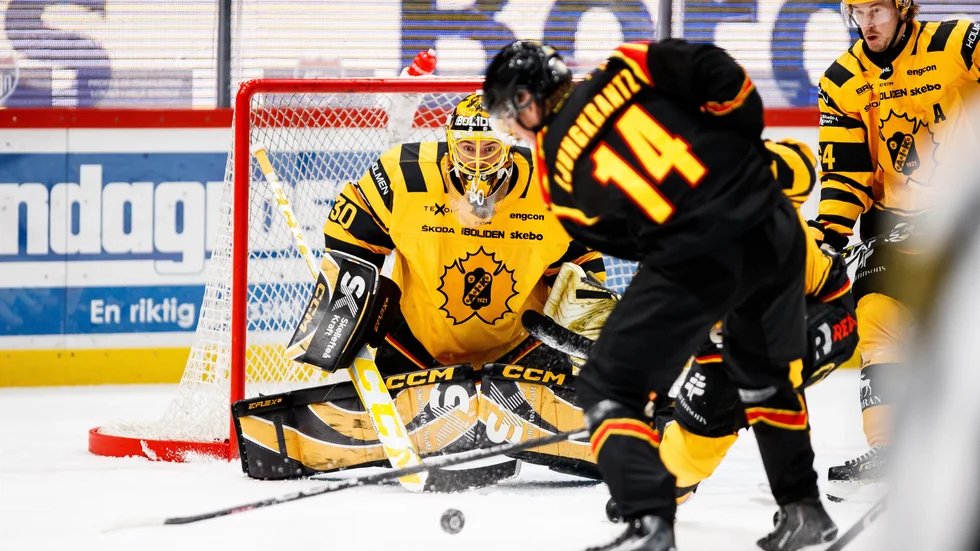 Gustaf Lindvall storspelade för AIK mot Brynäs på bortplan och var gästernas främsta spelare.