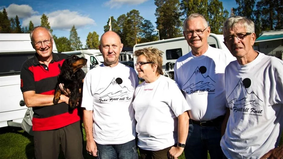 Styrelsen för Caravan Clubs Norrbottenssektion: Göran Persson, Åke Pettersson, Aune Bolmgren, Jan-Erik Björnfot och Ove Uvemo vill gärna ha fler medlemmar.