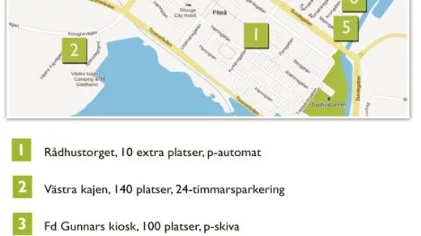 Här kan du parkera när p-däcket stängs den 16 november.