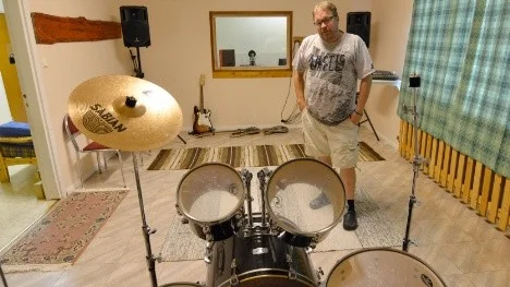 Projektledare Ingemar Marklund hoppas att dokumentationen av gammal Arjeplogsmusik ska ge en kick för framtiden och att den nya musikstudion ska bli flitigt använd.