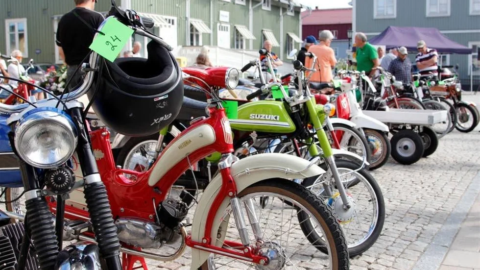 62 mopeder fanns på plats när Mopedens dag arrangerades i Piteå under lördagen.