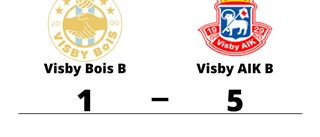 Stark seger för Visby AIK B i toppmatchen mot Visby Bois B