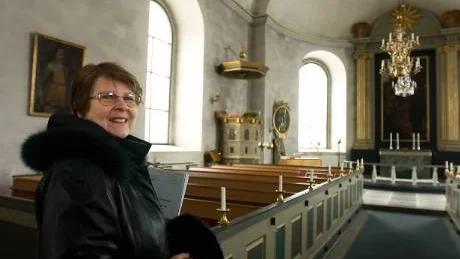 Knappt har sju församlingar på Vikbolandet slagits samman till en, förrän det är dags för kyrkohereden Britt-Marie Edvardsson att gå i pension. Foto: Robert Svensson