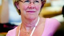 LO-basen Wanja Lundby-Wedin får högt betyg av ledarskibent Andersson. 		        Foto: Scanpix
