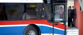 Bussförare skadad av laser