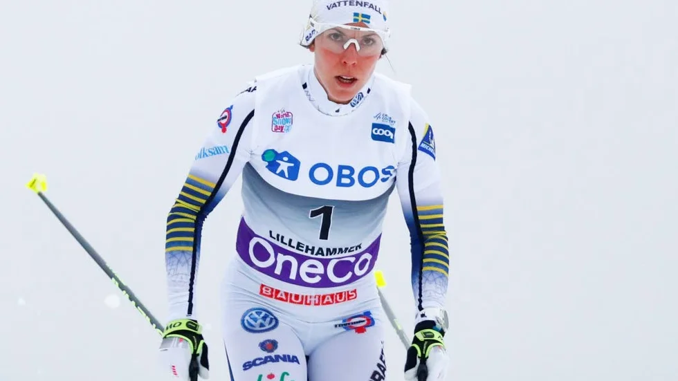 Lillehammer  20181202.
Charlotte Kalla fra Sverige under kvinnenes verdenscup 10 km klassisk jaktstart langrenn på Lillehammer.
Foto: Tore Meek / NTB scanpix / TT / kod  20520