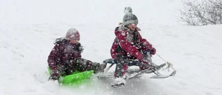 Sitt säkert i pulkabacken