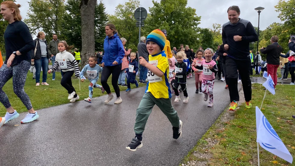 Stora och små deltog i Bysjöloppet under lördagen.