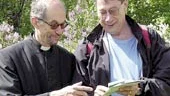 Bo Linnros och Lennart Olén är två av organisatörerna bakom helgens pilgrimsvandring - den första i Risinge.
FOTO: TITTI OLOVSSON