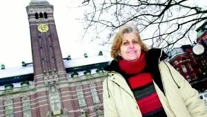 S-politikern Georgette Melki är på väg att väljas in i kommunstyrelsen, som har sina möten i Rådhuset och där Norrköpings högst uppsatta politiker sitter.
FOTO: NICLAS SANDBERG